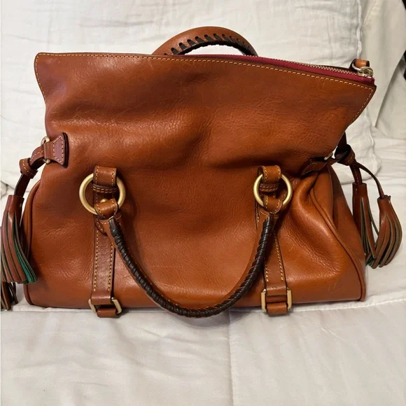 Dooney & Bourke Brown Satchel - Picture 3 of 6